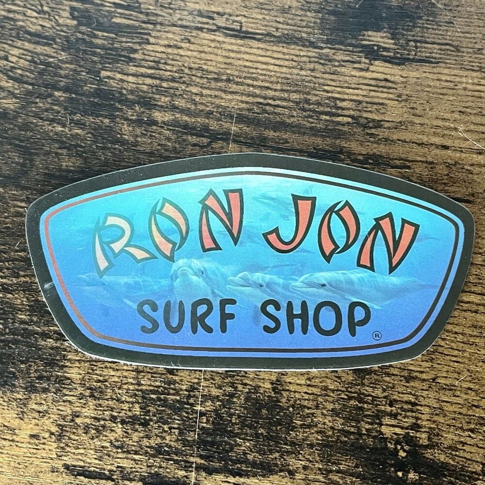 Ron Jon Surf Shop Dolphin Holographic Sticker Decal New